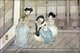 Korea: Ginyeo or Kisaeng courtesans painted by Joseon Dynasty artist Yu Un-hong, 1797-1859