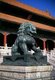 China: Imperial Guardian Lion at the front of the Gate of Supreme Harmony, The Forbidden City (Zijin Cheng), Beijing